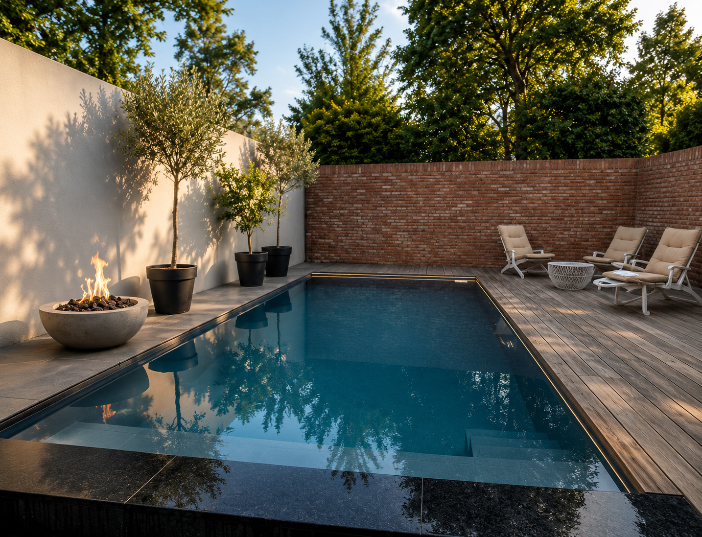 moderne luxe villa met zwembad sfeerimpressie